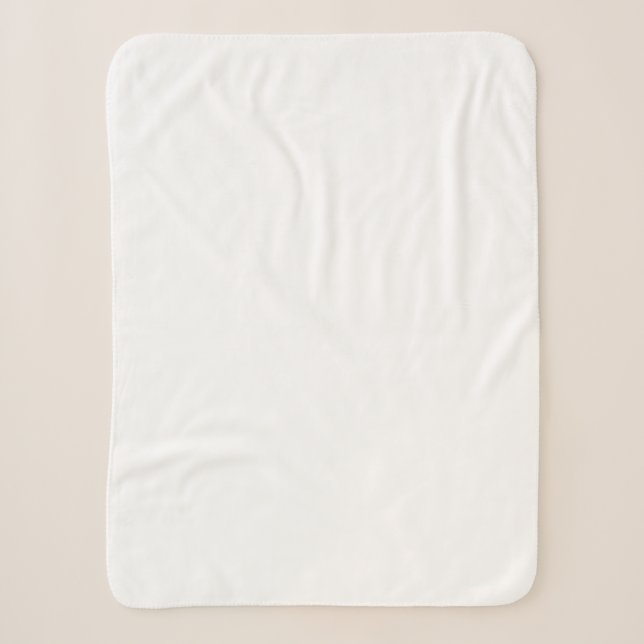 Create Your Own white Small Sherpa Blanket (Front)
