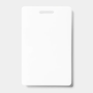 Create Your Own White Solid Custom Badge