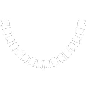 Create Your Own White Solid Custom Bunting Flags