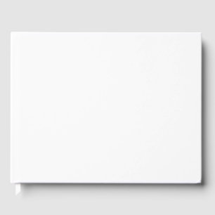 Create Your Own white solid Custom Guestbook