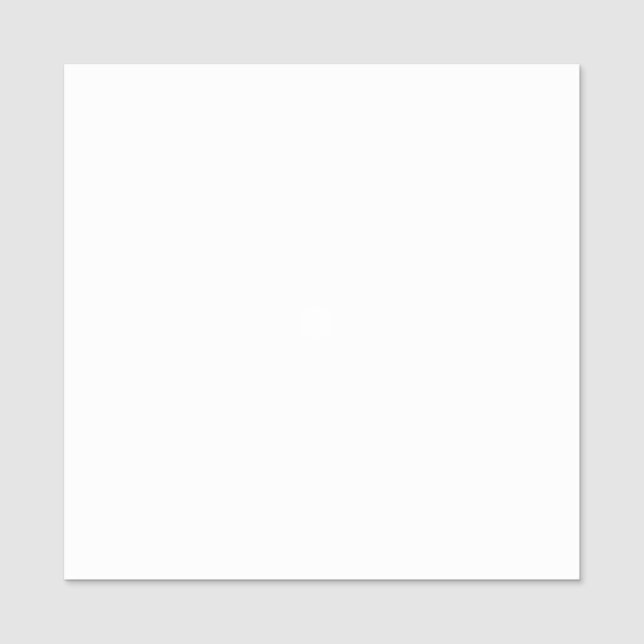 Create Your Own White Solid Custom Name Tag (Front)