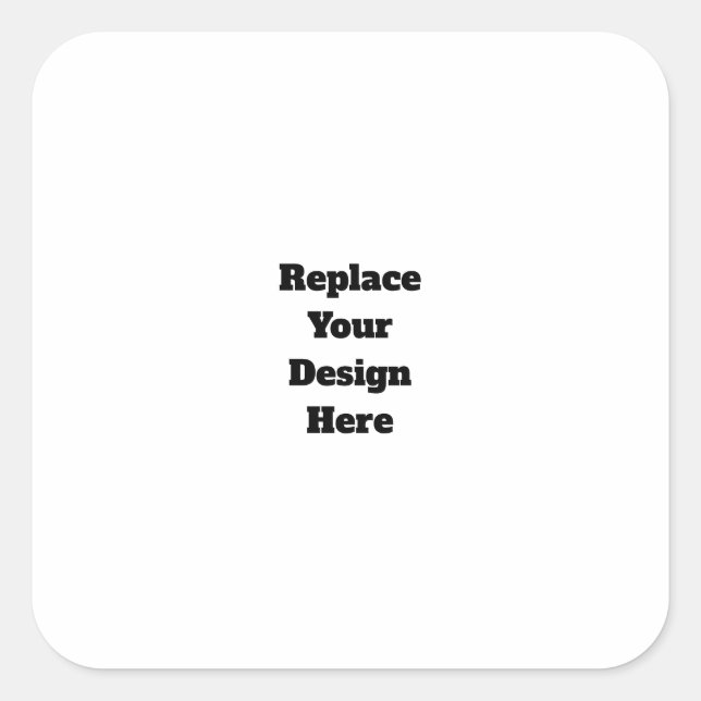 Create Your Own white  Square Sticker (Front)