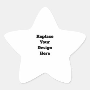 Create Your Own white Star Sticker