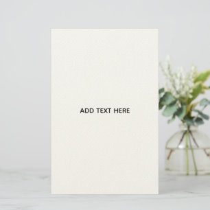 Create Your Own White Stationery