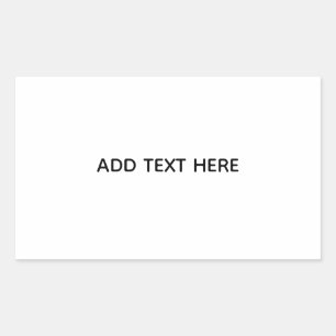 Create Your Own White Sticker