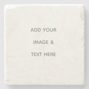 Create Your Own white Stone Coaster