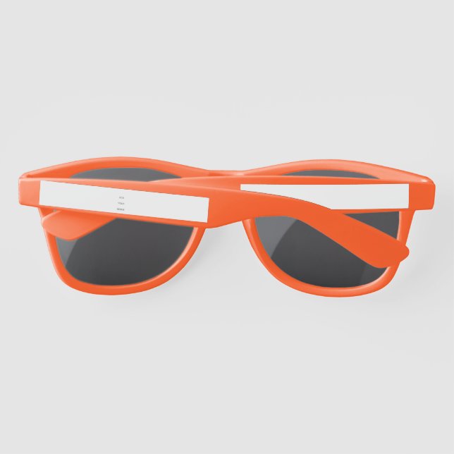 Create Your Own white  Sunglasses (Back)