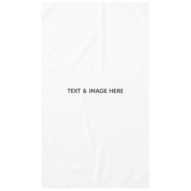 Create Your Own white Tablecloth (Front)
