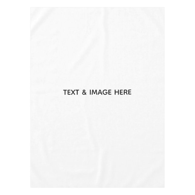 Create Your Own white Tablecloth (Front)