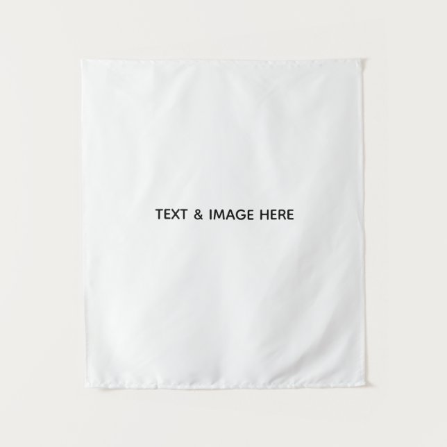 Create Your Own white Tapestry (Front)