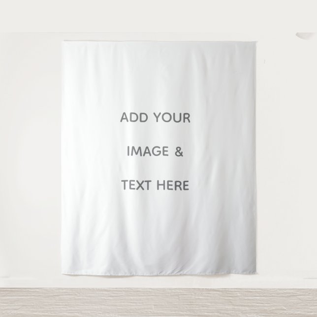 Create Your Own white  Tapestry (Front)