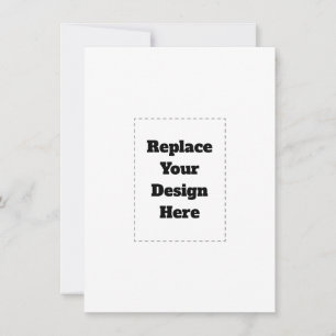 Create Your Own white  Thank You Card