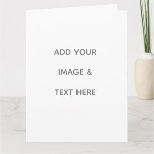Create Your Own white  Thank You Card