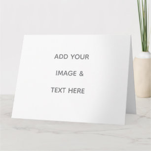 Create Your Own white Thank You Card
