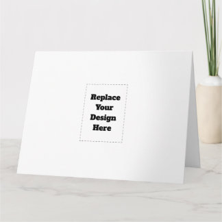 Create Your Own white  Thank You Card