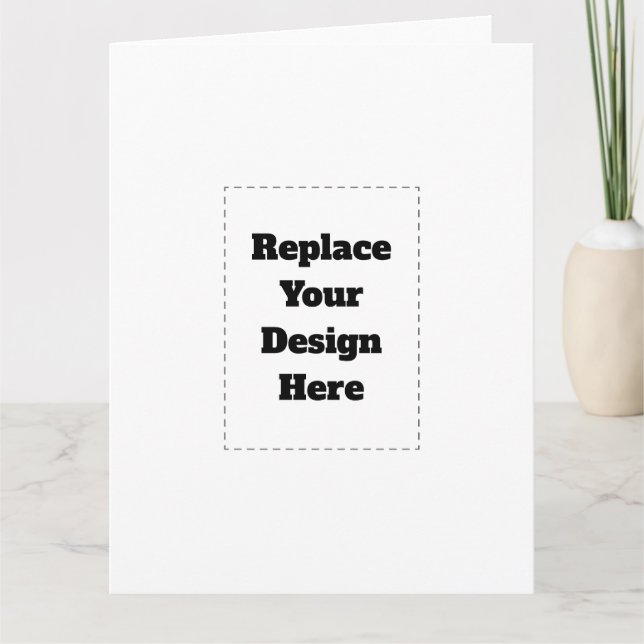 Create Your Own white  Thank You Card (Front)