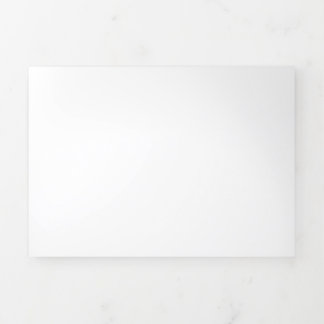 Create Your Own white Tri-Fold Card