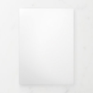 Create Your Own White Tri-Fold Invitation