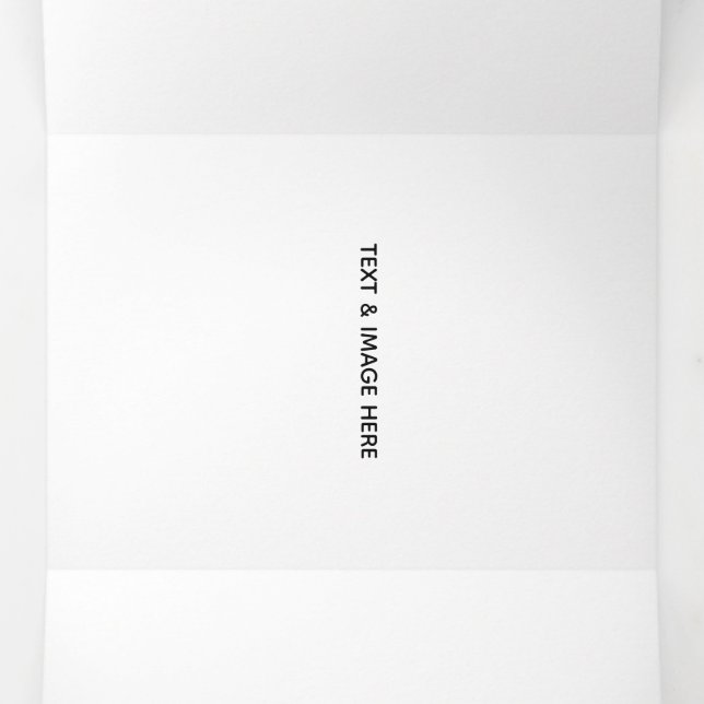 Create Your Own white Tri-Fold Invitation (Inside Middle)