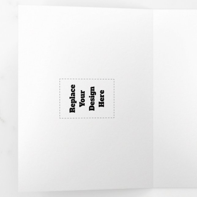 Create Your Own white  Tri-Fold Invitation (Inside First)