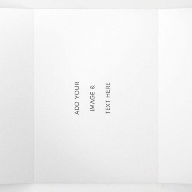 Create Your Own white  Tri-Fold Programme (Inside Middle)