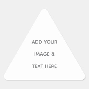 Create Your Own white  Triangle Sticker