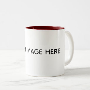 Create Your Own white Two-Tone Coffee Mug