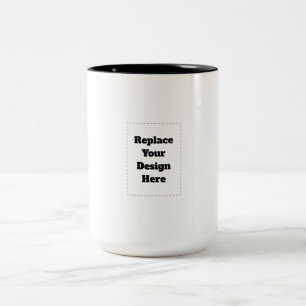 Create Your Own white  Two-Tone Coffee Mug