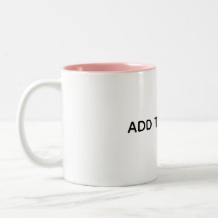 Create Your Own White Two-Tone Coffee Mug
