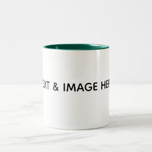 Create Your Own white Two-Tone Coffee Mug