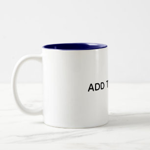 Create Your Own White Two-Tone Coffee Mug