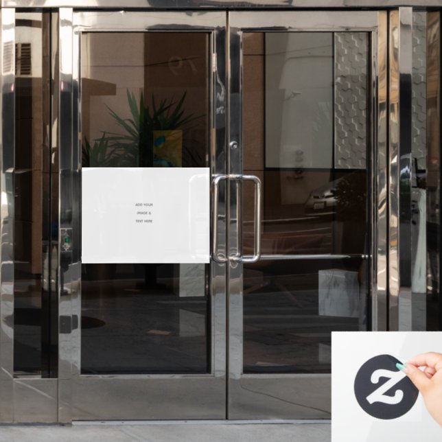 Create Your Own white  Window Cling (Office Door)