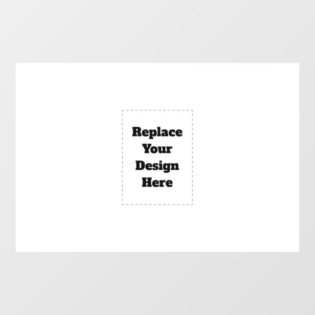 Create Your Own white  Window Cling (Sheet)