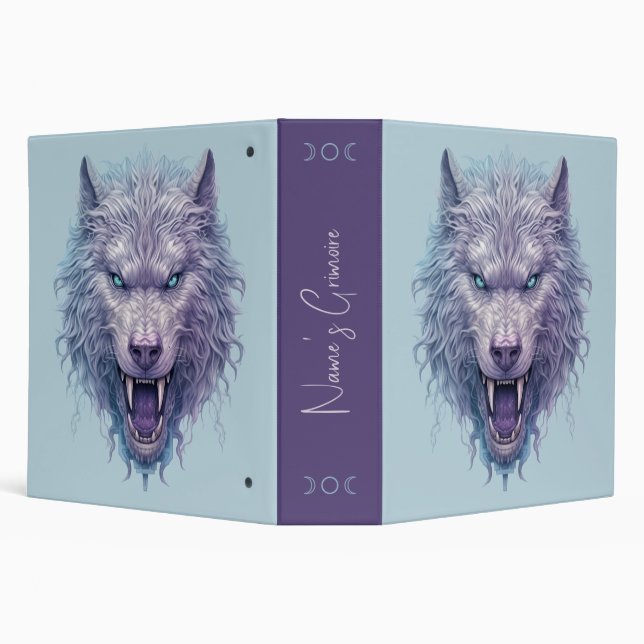 Create Your Own Wicked Purple Wolf Binder (Background)