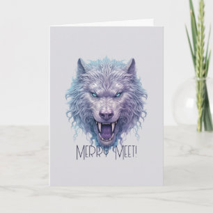 Create Your Own Wicked Purple Wolf Card