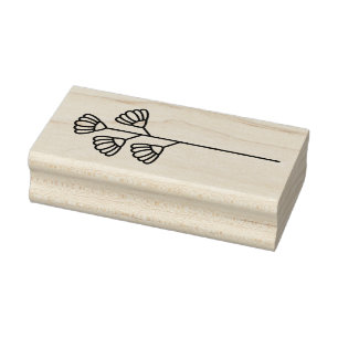 Create Your Own Wildflowers Floral Rubber Stamp