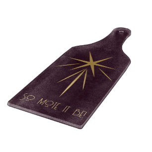 Create Your Own Wine & Gold Shooting Star Cutting Board