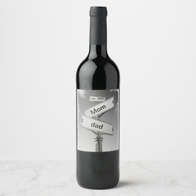 create your own wine labels (Front)
