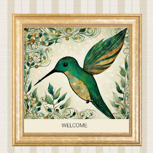 Create Your Own Winter Hummingbird  Poster