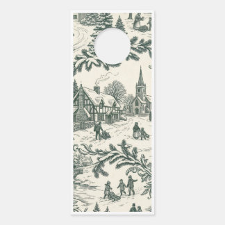 Create Your Own Winter Village Door Hanger