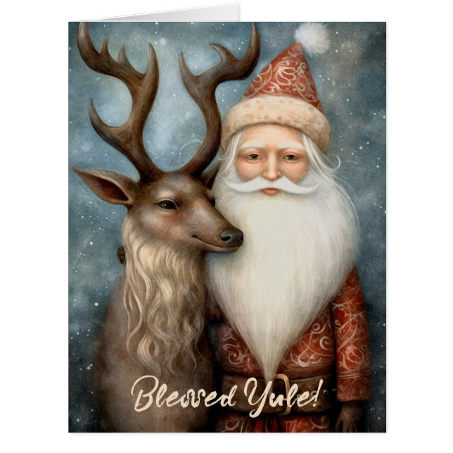 Create Your Own Winter Yule Gnome Reindeer (Front)