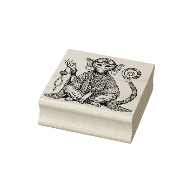 Create Your Own Wise Old Monkey Shaman Rubber Stamp (Stamp)