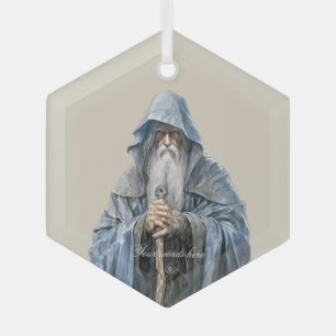 Create Your Own Wise Old Wizard Glass Ornament