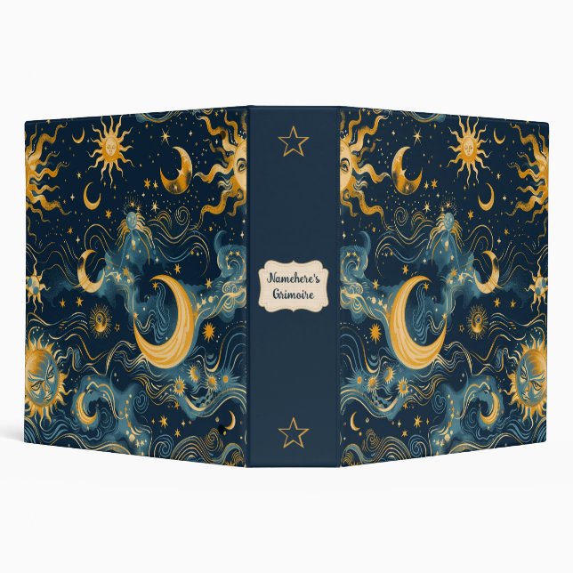Create Your Own Wistful Sun & Moon Celestial Binder (Background)