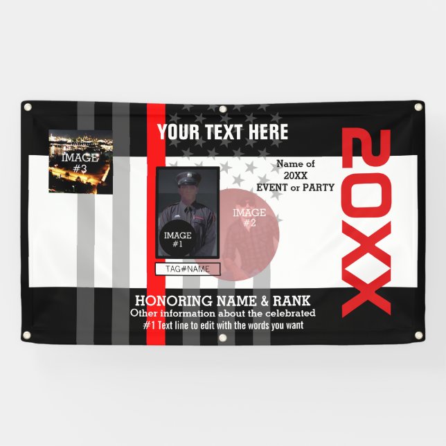 Create Your Own with 3 images and 7 lines of text Banner (Horizontal)