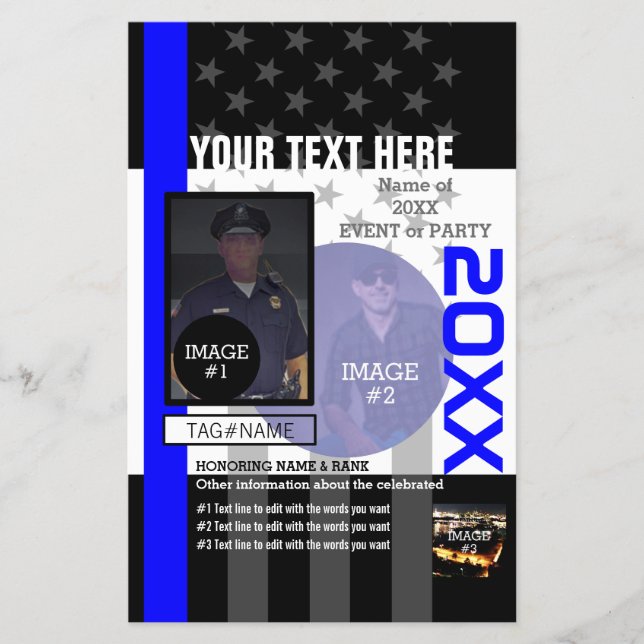 Create Your Own with 3 images and 9 lines of text Flyer (Front)