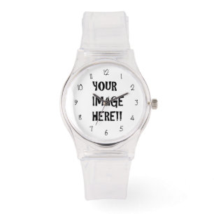 Create Your Own Women's Sporty Pink Silicon Watch