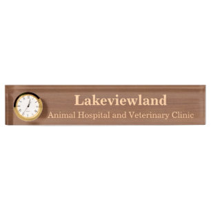 Create Your Own Wood Grain Nameplate With Clock