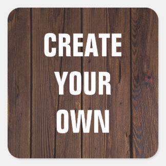Create Your Own Wooden Floor Look Square Sticker