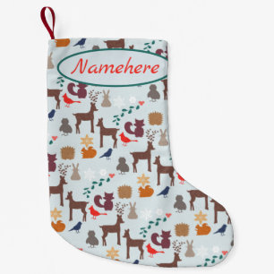 Create Your Own Woodland Creatures Small Christmas Stocking